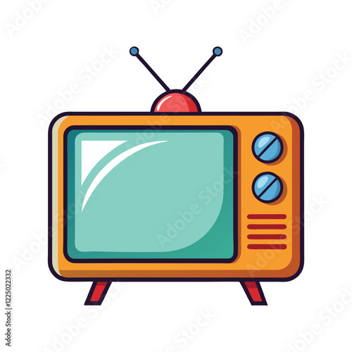 television vector, vector and illustration, vector style