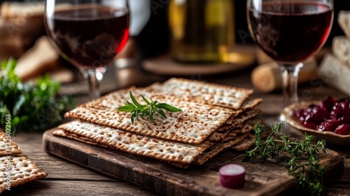 Pesah celebration concept (jewish Passover holiday) photo