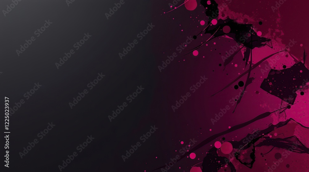 Modern art background that graduates from deep black to rich burgundy, plum, and pink hues, with hints of magenta. Modern art background that graduates from deep black to rich burgundy, plum, and pink hues, with hints of magenta.