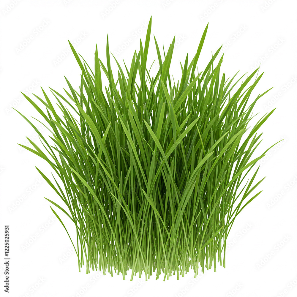 Fototapeta premium green grass isolated on white