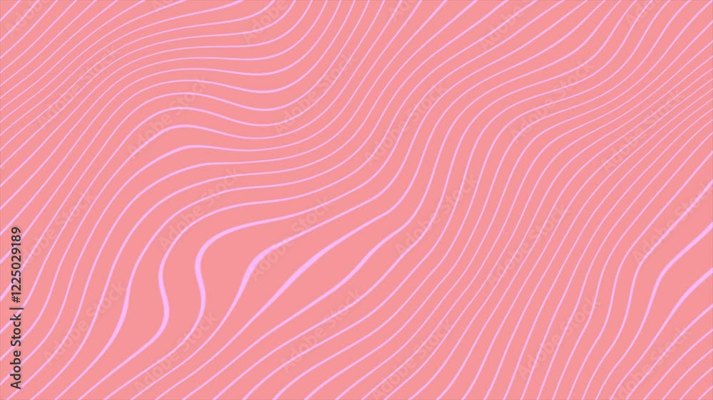 light purple line wavy with peach background