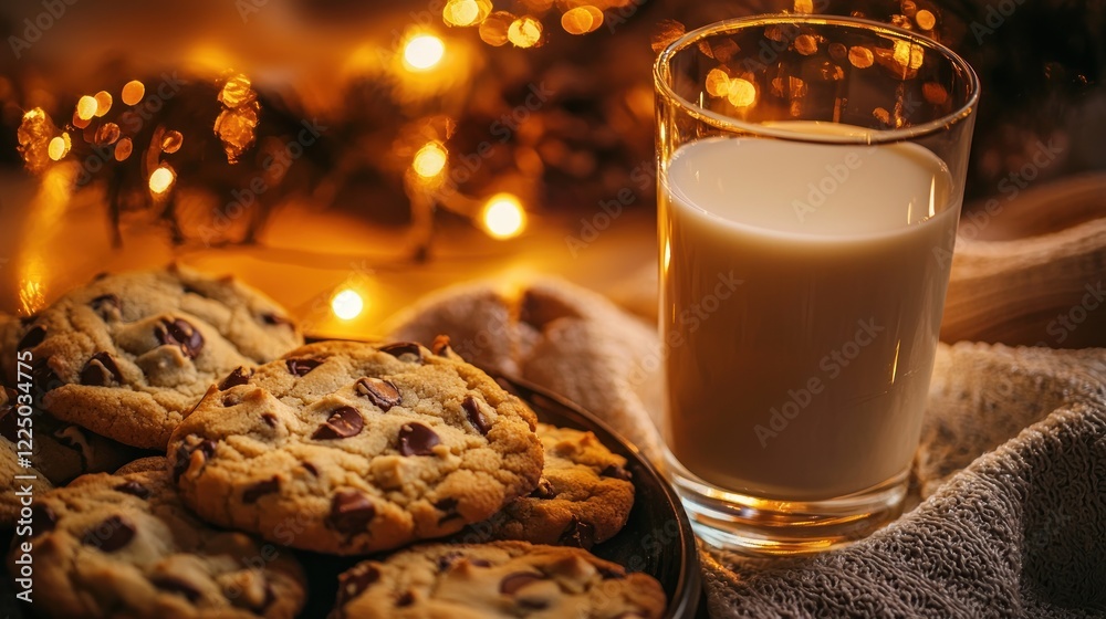 Warm chocolate chip cookies and milk. Warm chocolate chip cookies and milk.