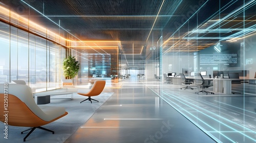 5G-powered Fixed Wireless Access devices connecting millions globally, futuristic office spaces, advanced technology visuals of smooth, high-speed data flow