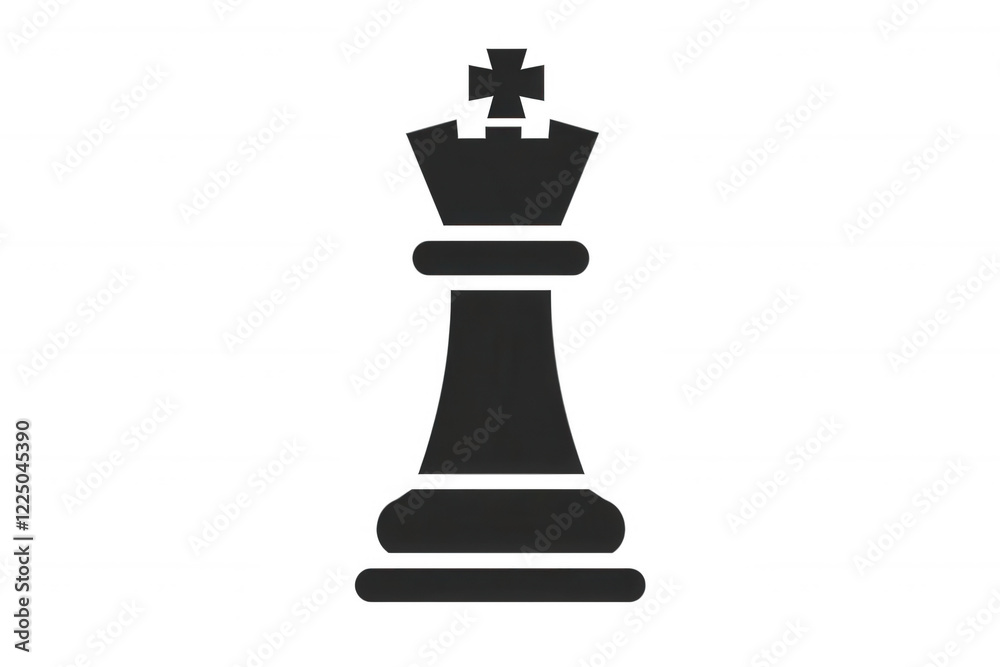 Chess king piece design featuring a crown and cross symbol, isolated on a transparent background for versatile use in digital and print materials Chess king piece design featuring a crown and cross symbol, isolated on a transparent background for versatile use in digital and print materials