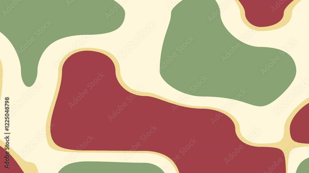 Abstract art with green and red shapes on a beige background. Suitable for modern design projects, backgrounds, and art concepts. Abstract art with green and red shapes on a beige background. Suitable for modern design projects, backgrounds, and art concepts.