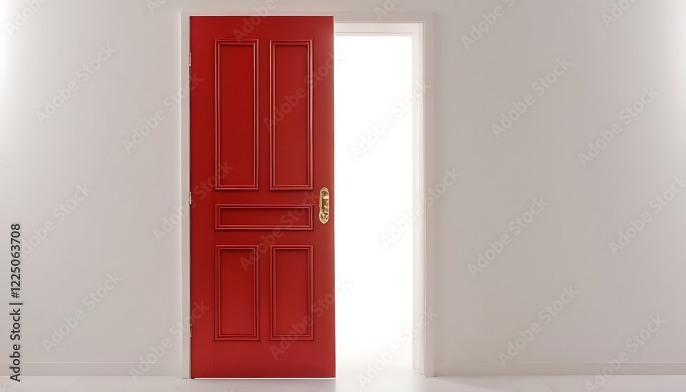 Red door isolated on white background with clipping path,red opened door on white background,864 Red door isolated on white background with clipping path,red opened door on white background,864