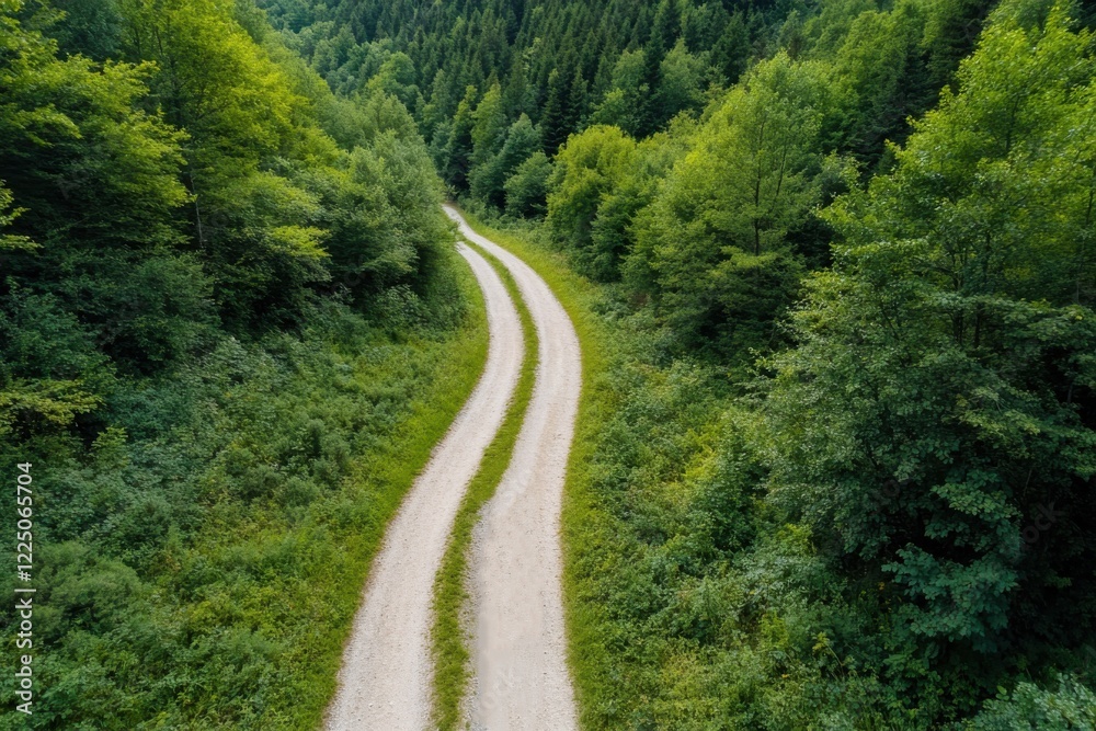 A scenic view of a winding dirt path surrounded by vibrant green trees, highlighting the beauty of nature and inviting viewers to explore the serene landscapes ahead. A scenic view of a winding dirt path surrounded by vibrant green trees, highlighting the beauty of nature and inviting viewers to explore the serene landscapes ahead.