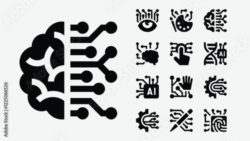Minimalist AI Solid Icons
