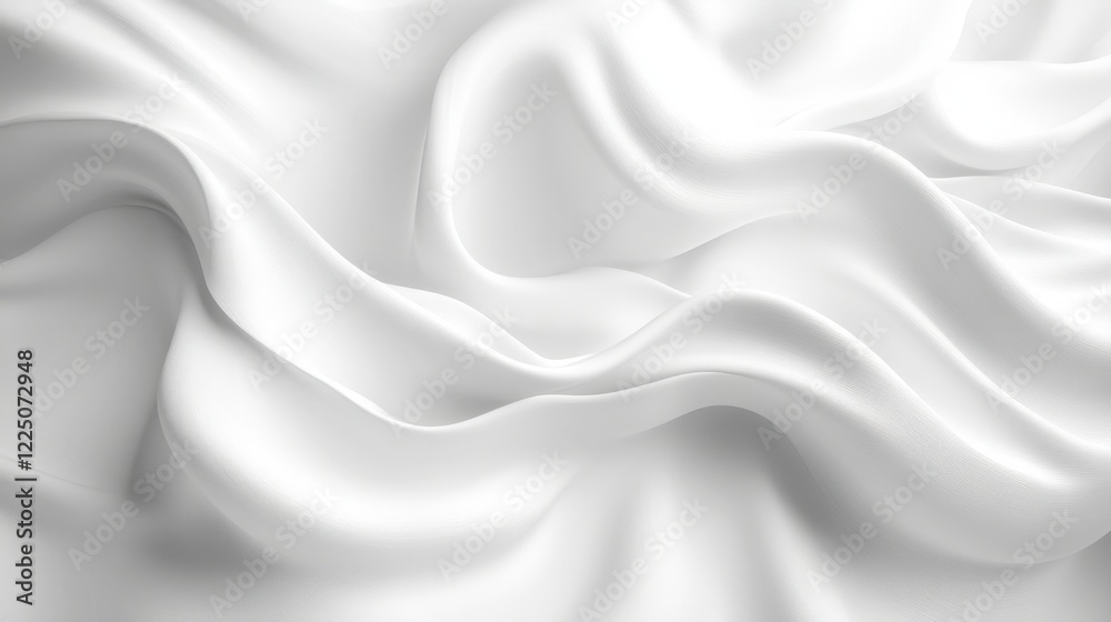 Obraz premium White Silk Fabric Draped Texture Background