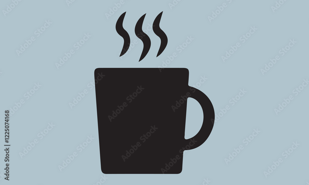 Coffee and tea cup set illustration  illustration, tea cup, coffee - drink, tea - hot drink, icon set, coffee cup, milk, cup, drink, symbol, vector, food, icon symbol, heat - temperature, square - com