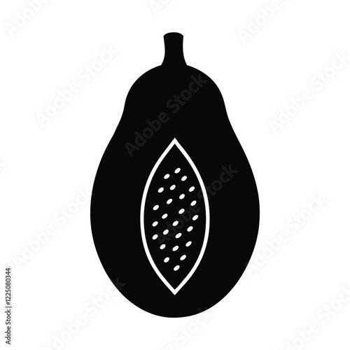 papaya isolated on white
