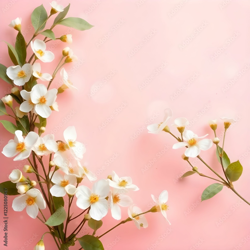Obraz premium spring background with sakura flowers
