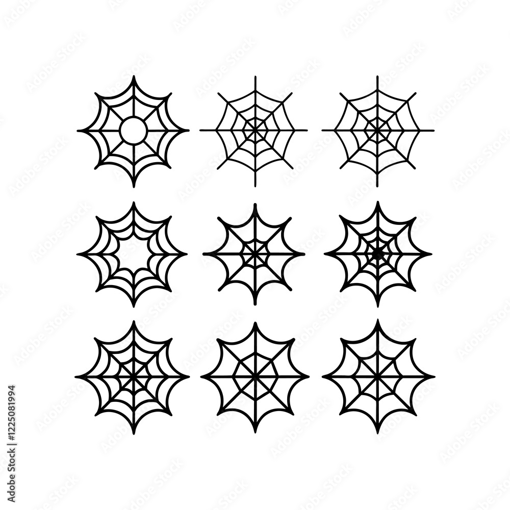 Naklejka premium pider web vector icon