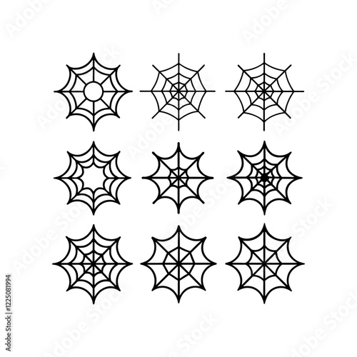 pider web vector icon