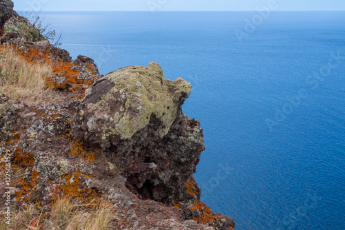 View on the Atlantic ocean, Canico, Madeira, Portugal photo