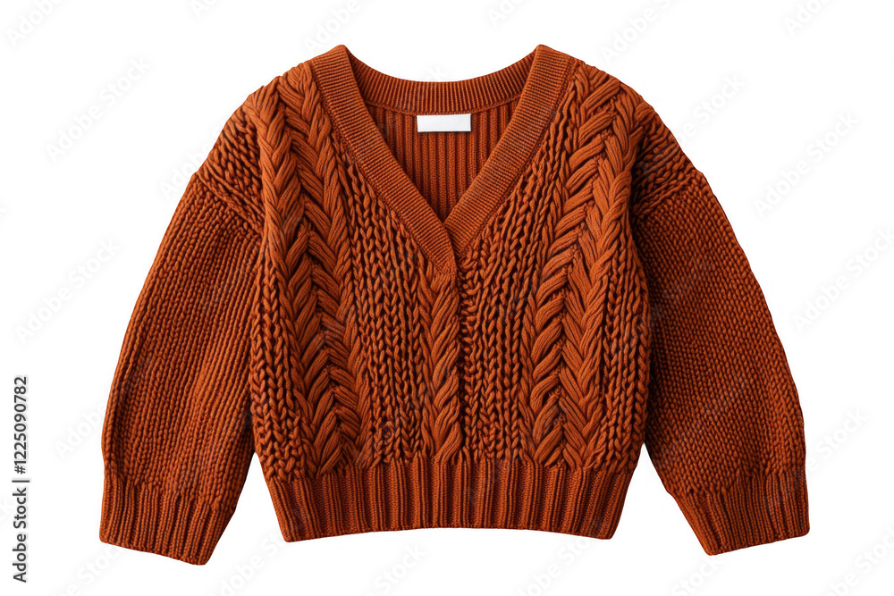 Stylish knitted sweater showcasing intricate cable patterns and a cozy v-neck design, perfect for autumn fashion and layering in casual settings or cool weather outings Stylish knitted sweater showcasing intricate cable patterns and a cozy v-neck design, perfect for autumn fashion and layering in casual settings or cool weather outings
