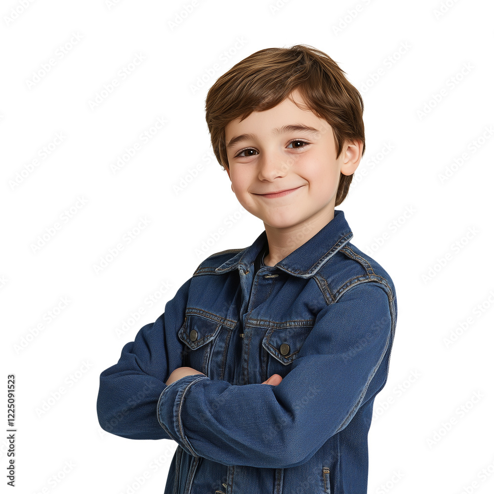 Young Boy Isolated on Transparent Background Young Boy Isolated on Transparent Background