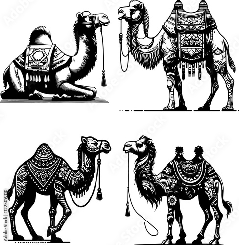 camel , camel vector set, camel set