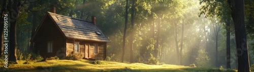 Cozy Wooden Cottage Nestled...
