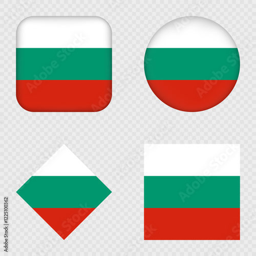 Free Download Bulgaria Flag Icons Pack. Vector illustration. - GFXLoad