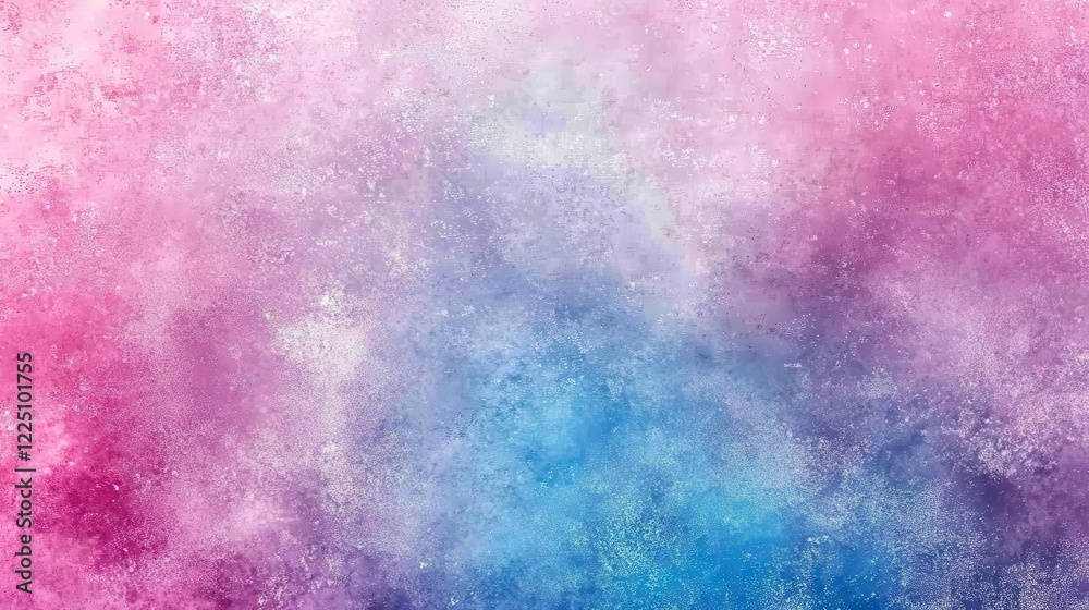 Fototapeta premium Abstract background with pink, blue, and purple color tones. A swirling nebula like effect with textured, speckled appearance. High resolution image
