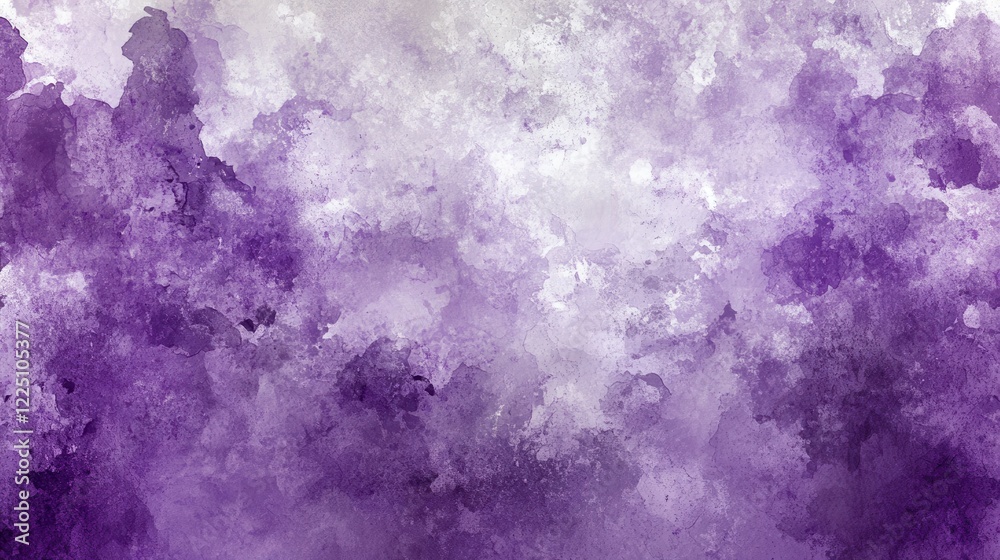 Abstract watercolor background with shades of purple and white, featuring a textured and blended effect. The image evokes a dreamy and ethereal Abstract watercolor background with shades of purple and white, featuring a textured and blended effect. The image evokes a dreamy and ethereal