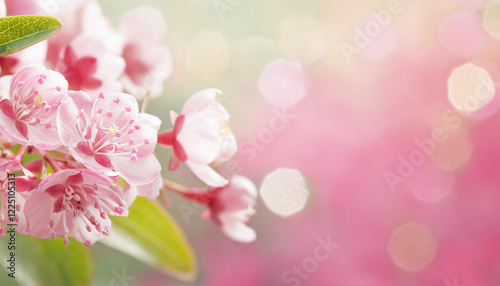 Pink spring flower background