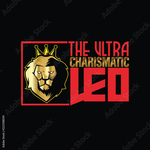 The Ultra Charismatic Leo logo design