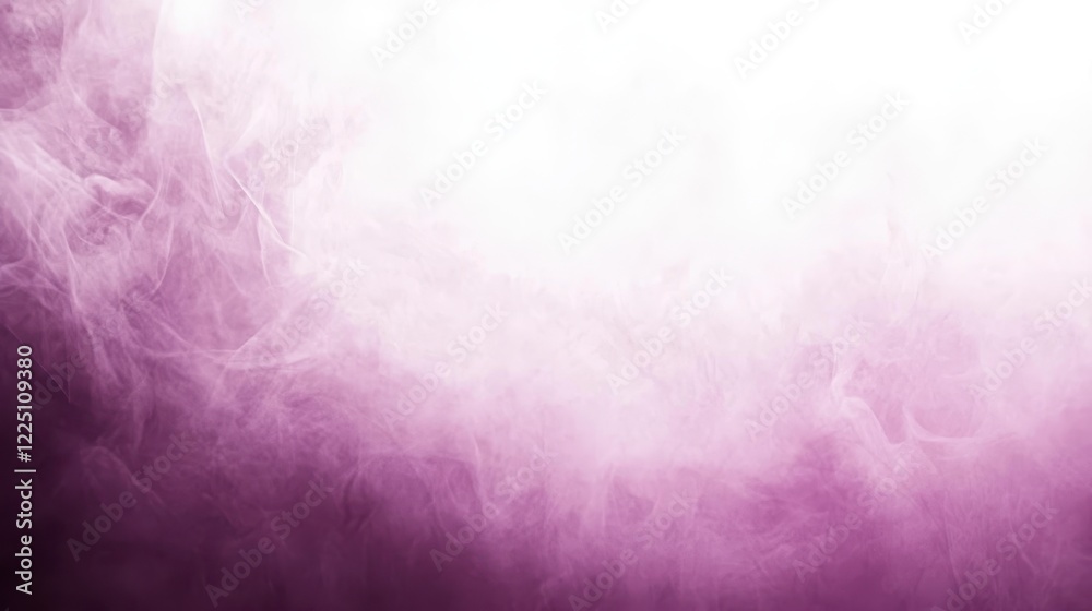 Fototapeta premium Abstract image of swirling purple and white smoke, creating a dreamy and ethereal atmosphere. The smoke gradually transitions from dark purple at the