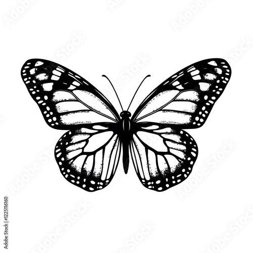 butterfly on white background