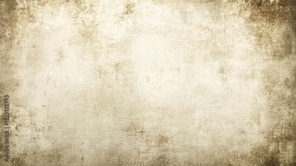 Obraz premium Beige and brown textured background with vignette. Grunge and aged effect. Abstract background image with subtle variations in tone and texture