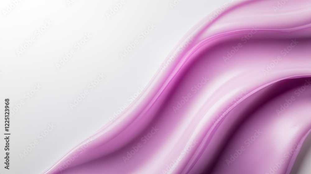 abstract lavender ribbon formed by swirling paint strokes on clean white canvas with dynamic energy abstract lavender ribbon formed by swirling paint strokes on clean white canvas with dynamic energy
