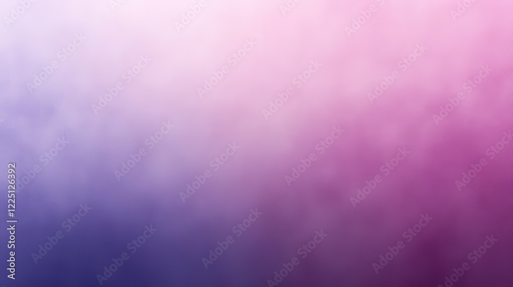 Fototapeta premium Abstract background with soft purple and blue gradient, featuring a hazy, cloud like texture. The image evokes a dreamy and serene atmosphere