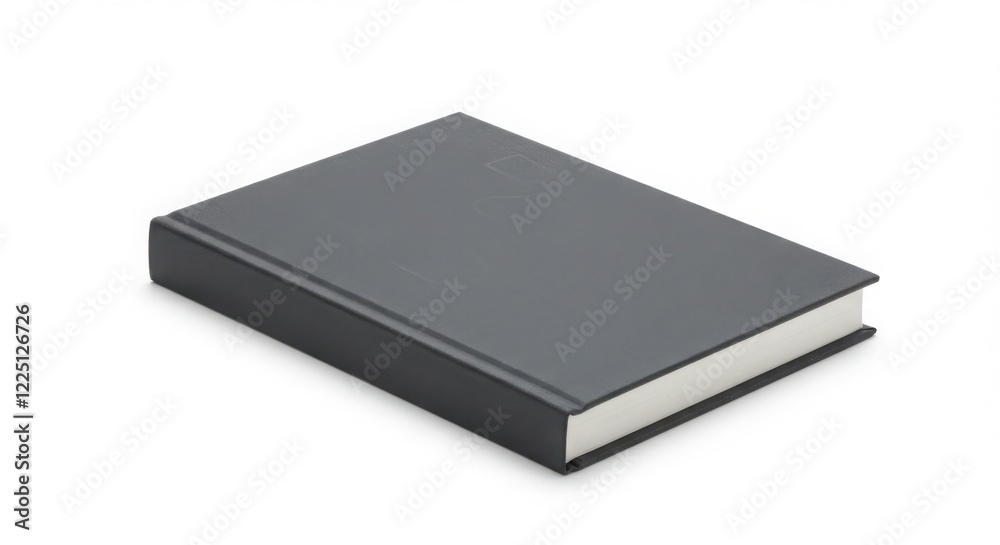 Plain Gray Hardcover Book Isolated on White Background Plain Gray Hardcover Book Isolated on White Background