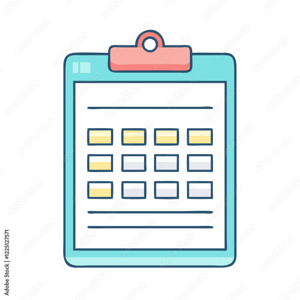 attendance sheet icon, attendance sheet vector illustration-simple illustration of attendance sheet, perfect for attendance sheet logos and icons