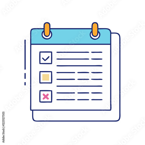 attendance sheet icon, attendance sheet vector illustration-simple illustration of attendance sheet, perfect for attendance sheet logos and icons