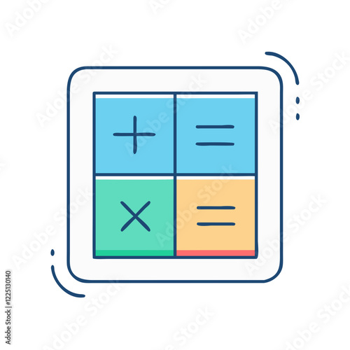math equation icon, math equation vector illustration-simple illustration of math equation, perfect for math equation logos and icons