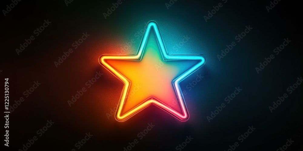 A vibrant neon star sign, perfect for festive decorations, nightlife promotions, or artistic displays. Ideal for use in marketing materials and social media. A vibrant neon star sign, perfect for festive decorations, nightlife promotions, or artistic displays. Ideal for use in marketing materials and social media.