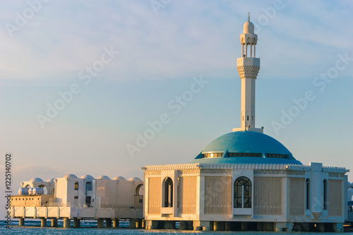 Floating mosque of Jeddah Saudi Arabia photo