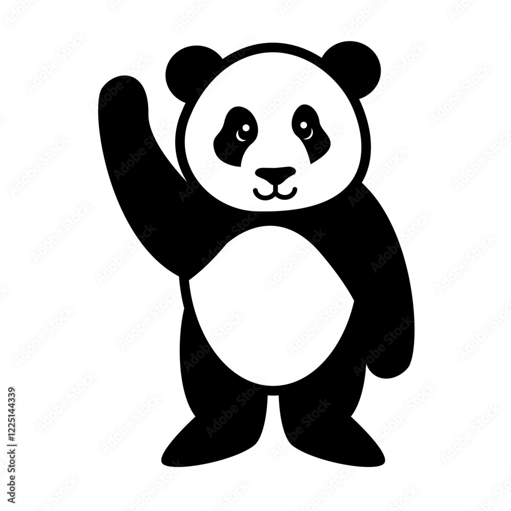 Naklejka premium Panda Illustration