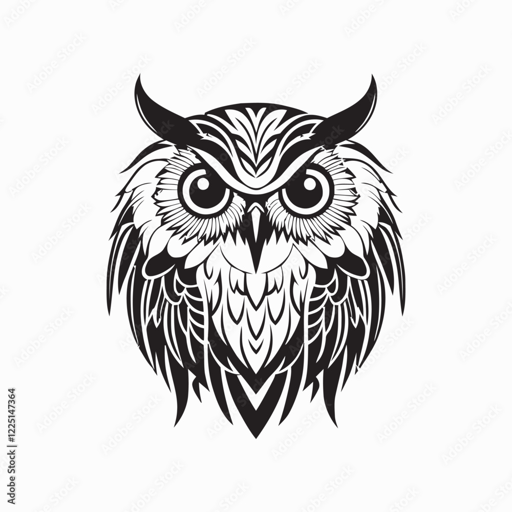 Obraz premium head of an owl