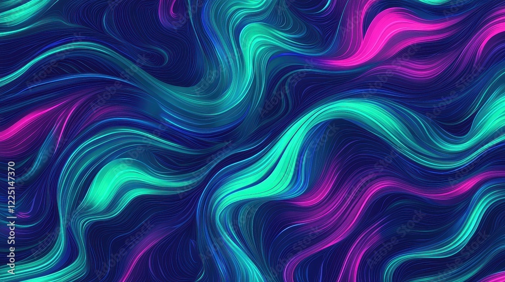Colorful abstract swirl pattern with vibrant hues of blue and pink Colorful abstract swirl pattern with vibrant hues of blue and pink