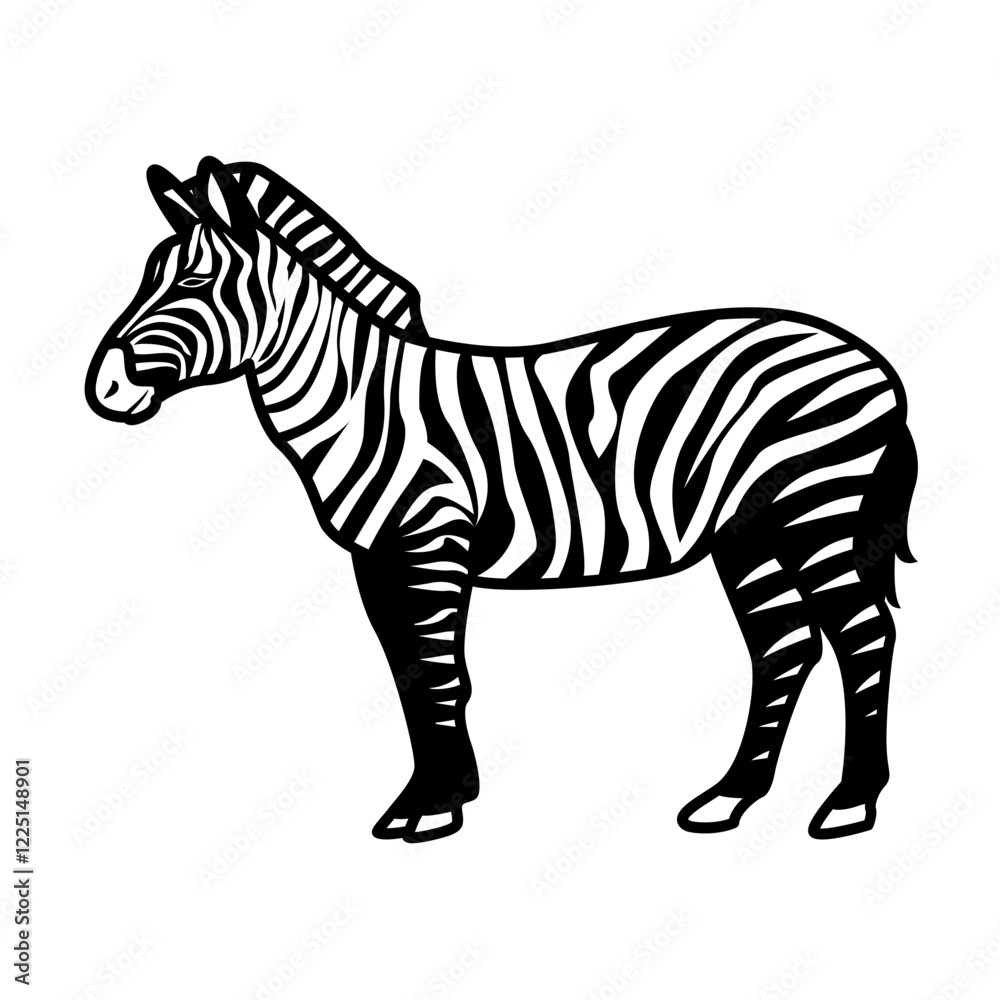 Obraz premium Zebra Illustration