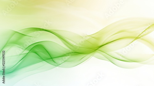 Wallpaper Mural Ethereal Green Waves Flowing in a Soft Background for Design Use Torontodigital.ca