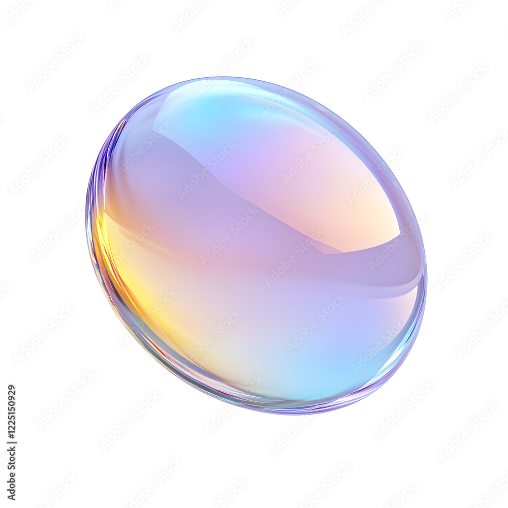 Mesmerizing Floating Holographic Sphere on Clean White Background Mesmerizing Floating Holographic Sphere on Clean White Background