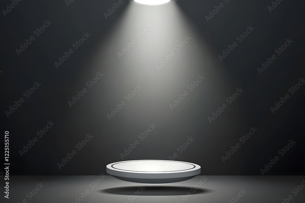 empty podium on black background empty podium on black background