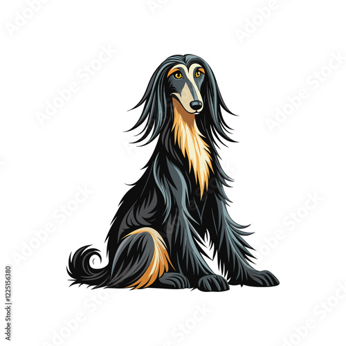 black and white dog