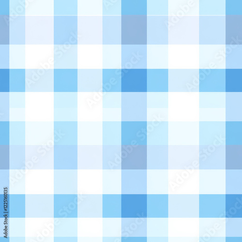 Blue Pastel Plaid Seamless Pattern, Gingham Checkered Digital Paper, Light Blue Background, Buffalo Check Fabric Texture, Baby Shower Scrapbooking, Cozy Rustic Design