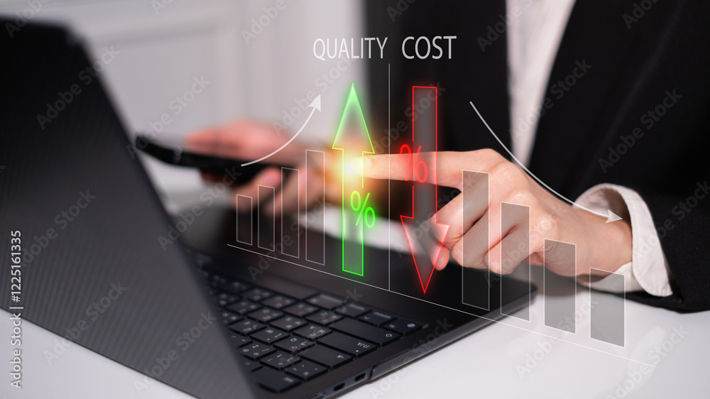 © Supapich - Cost reduction high quality efficiency strategy analysis management control concept © Supapich - Cost reduction high quality efficiency strategy analysis management control concept