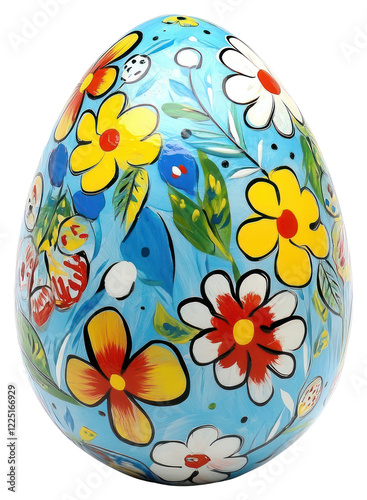 PNG Colorful egg patterns painted easter. photo